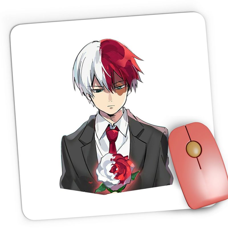 PC, gaming si accesorii - Periferice PC - Mousepad - Mousepad Gaming Anime Superhero Todoroki Hero Academia, 21x19 cm - Infinity.ro