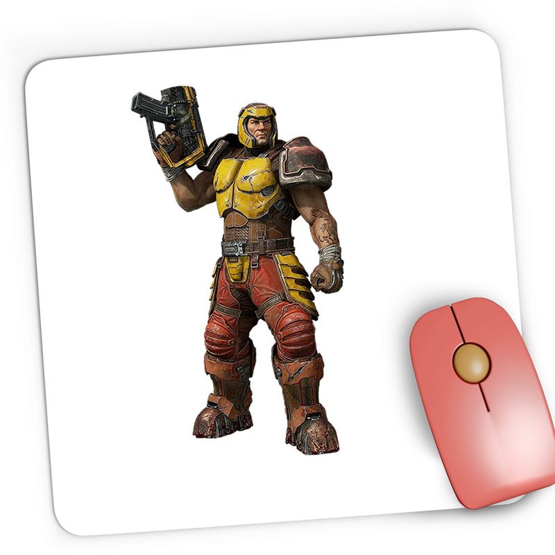 PC, gaming si accesorii - Periferice PC - Mousepad - Mousepad Gaming Quake III Arena Champions Mercenar Soldat, 21x19 cm - Infinity.ro