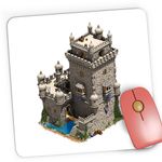 PC, gaming si accesorii - Periferice PC - Mousepad - Mousepad Gaming Age of Empires Turn Castel Medieval, 21x19 cm - Infinity.ro