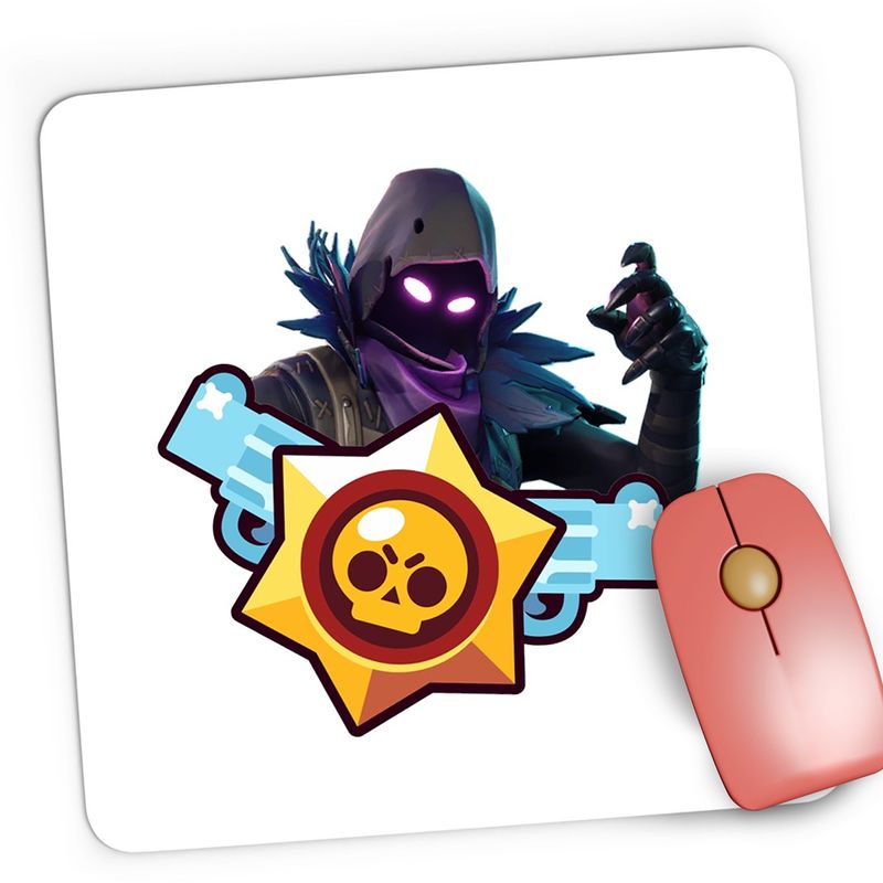 PC, gaming si accesorii - Periferice PC - Mousepad - Mousepad Gaming Raven Fortnite Brawl Stars Epic, 21x19 cm - Infinity.ro