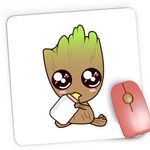 PC, gaming si accesorii - Periferice PC - Mousepad - Mousepad Gaming Baby Groot Bebelus Craciun Iubit, 21x19 cm - Infinity.ro