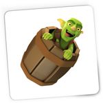 PC, gaming si accesorii - Periferice PC - Mousepad - Mousepad Gaming Goblin Clash Royale CSGO, 21x19 cm - Infinity.ro