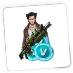 PC, gaming si accesorii - Periferice PC - Mousepad - Mousepad Gaming Wolverine Logan Fortnite VBucks Epic Gun, 21x19 cm - Infinity.ro
