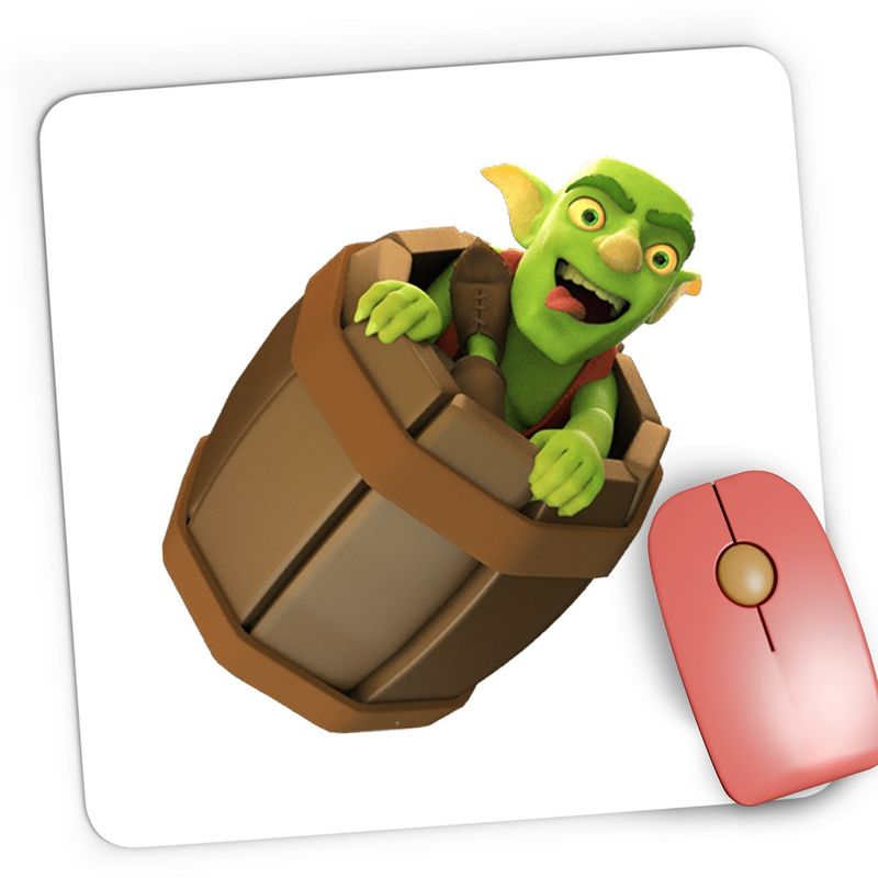 PC, gaming si accesorii - Periferice PC - Mousepad - Mousepad Gaming Goblin Clash Royale CSGO, 21x19 cm - Infinity.ro