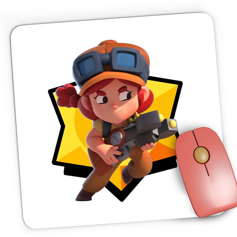 PC, gaming si accesorii - Periferice PC - Mousepad - Mousepad Gaming Jessie BrawlStars Fortnite, 21x19 cm - Infinity.ro