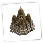 PC, gaming si accesorii - Periferice PC - Mousepad - Mousepad Gaming Age of Empires Rise of Rajas Prambanan Cladire Asia Templu, 21x19 cm - Infinity.ro