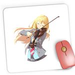 PC, gaming si accesorii - Periferice PC - Mousepad - Mousepad Gaming Your Lie in April Kaori Vioara Violonista, 21x19 cm - Infinity.ro