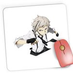 PC, gaming si accesorii - Periferice PC - Mousepad - Mousepad Gaming Bungo Stray Dogs Atsushi Nakajima Anime Manga, 21x19 cm - Infinity.ro