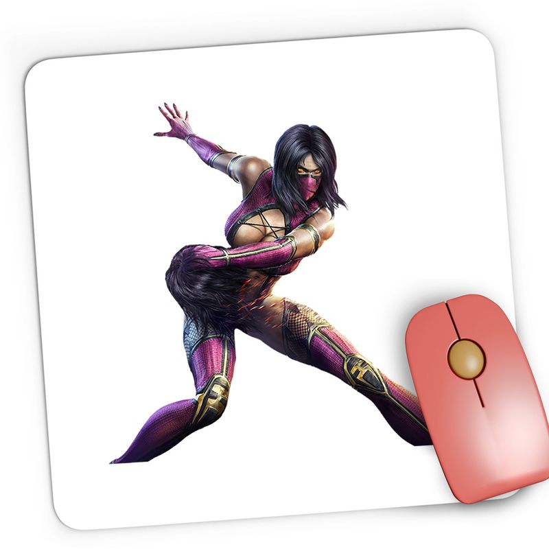 PC, gaming si accesorii - Periferice PC - Mousepad - Mousepad Gaming Mortal Kombat DC Universe Mortal BloodRayne Purple, 21x19 cm - Infinity.ro