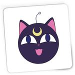PC, gaming si accesorii - Periferice PC - Mousepad - Mousepad Gaming Sailor Moon Cat Luna Pisica Craciun, 21x19 cm - Infinity.ro