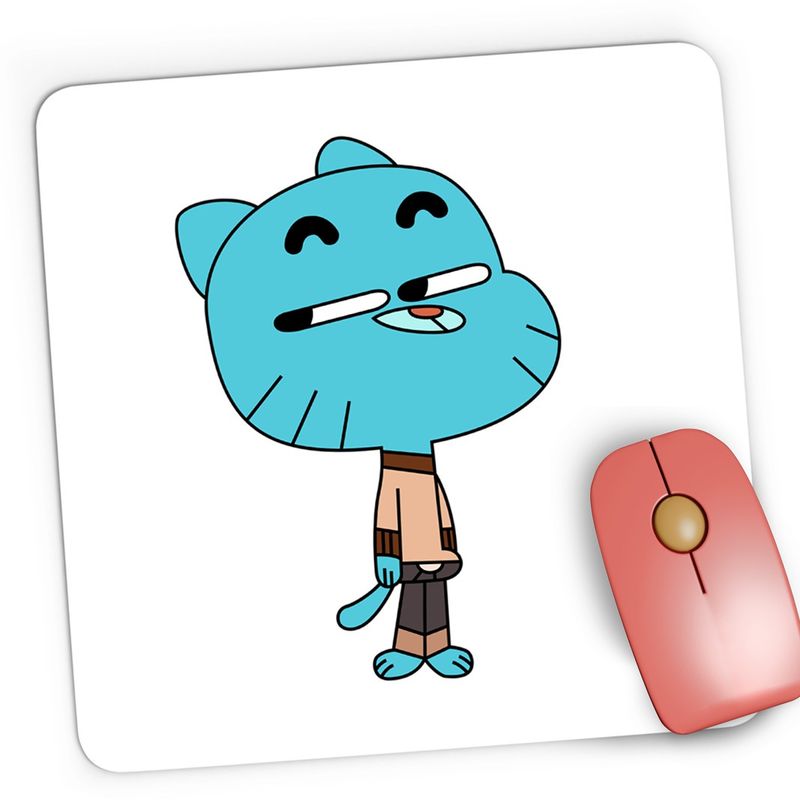 PC, gaming si accesorii - Periferice PC - Mousepad - Mousepad Gaming Gumball Pisic Motanel Desene Animate, 21x19 cm - Infinity.ro