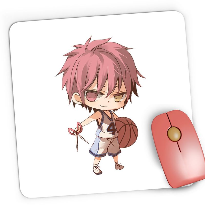 PC, gaming si accesorii - Periferice PC - Mousepad - Mousepad Gaming Kuroko no Basket Seijuro Akashi Chibi Anime, 21x19 cm - Infinity.ro