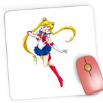 PC, gaming si accesorii - Periferice PC - Mousepad - Mousepad Gaming Usagi Tsukino Sailor Moon Lider Anime, 21x19 cm - Infinity.ro
