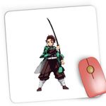 PC, gaming si accesorii - Periferice PC - Mousepad - Mousepad Gaming Demon Slayer Kamado Tanjiro Kimetsu no Yaiba, 21x19 cm - Infinity.ro