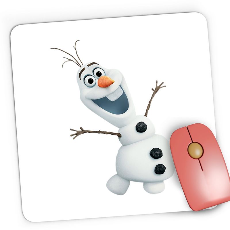 PC, gaming si accesorii - Periferice PC - Mousepad - Mousepad Gaming Animatie Olaf Disney Elsa Frozen, 21x19 cm - Infinity.ro