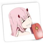 PC, gaming si accesorii - Periferice PC - Mousepad - Mousepad Gaming Darling in the FranXX Zero Two Hybrid Manga, 21x19 cm - Infinity.ro