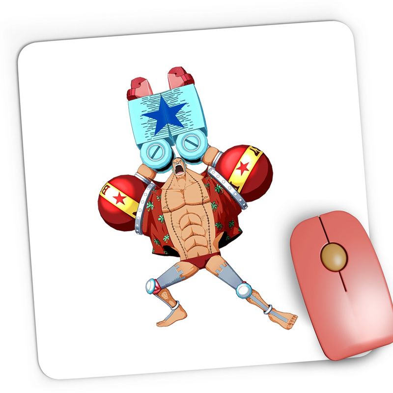 PC, gaming si accesorii - Periferice PC - Mousepad - Mousepad Gaming One Piece Cyborg Frankie Unlimited Red One, 21x19 cm - Infinity.ro