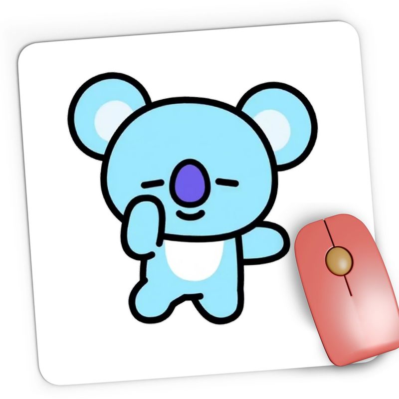 PC, gaming si accesorii - Periferice PC - Mousepad - Mousepad Gaming BT21 Koya BTS K-pop Koala, 21x19 cm - Infinity.ro