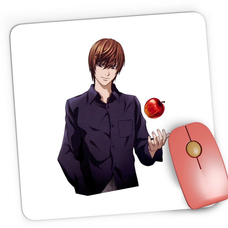 PC, gaming si accesorii - Periferice PC - Mousepad - Mousepad Gaming Death Note Light Yagami Tsugumi Ohba Anime Manga, 21x19 cm - Infinity.ro