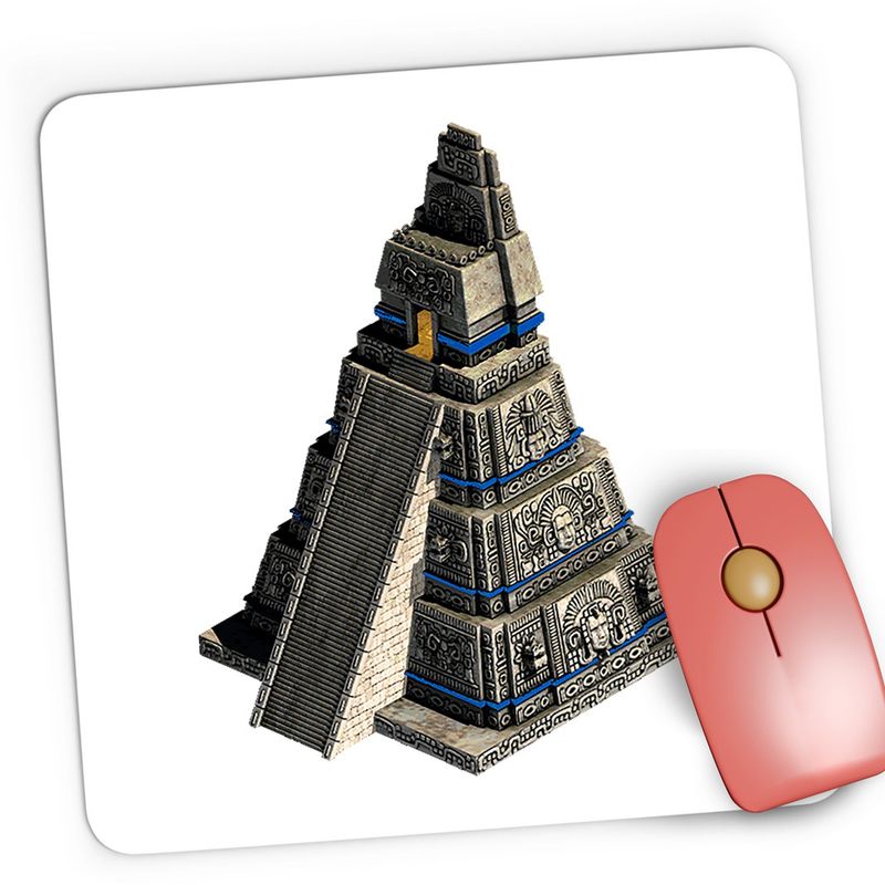 PC, gaming si accesorii - Periferice PC - Mousepad - Mousepad Gaming Age of Empires The Conqueror Maya Aztec Piramida, 21x19 cm - Infinity.ro
