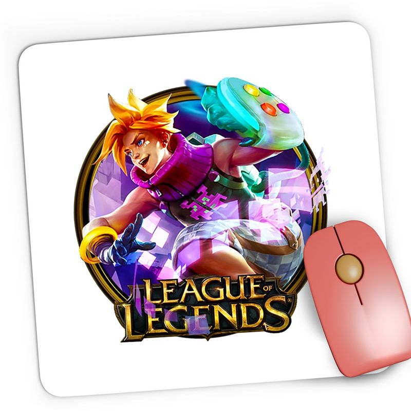 PC, gaming si accesorii - Periferice PC - Mousepad - Mousepad Gaming League of Legends Ezreal Champion Prodigal Explorer, 21x19 cm - Infinity.ro