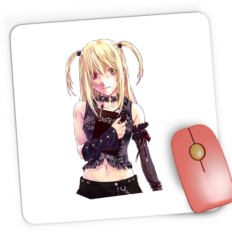 PC, gaming si accesorii - Periferice PC - Mousepad - Mousepad Gaming Misa Amane Death Note Anime Dragobete, 21x19 cm - Infinity.ro