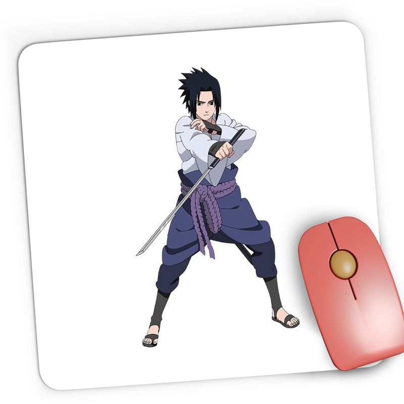 PC, gaming si accesorii - Periferice PC - Mousepad - Mousepad Gaming Naruto Sasuke Uchiha Antrenament Ninja, 21x19 cm - Infinity.ro