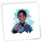 PC, gaming si accesorii - Periferice PC - Mousepad - Mousepad Gaming Demon Slayer Tanjiro Kamado Fantasy Manga, 21x19 cm - Infinity.ro