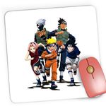 PC, gaming si accesorii - Periferice PC - Mousepad - Mousepad Gaming Naruto Team Uzumaki Kakashi Anime Manga, 21x19 cm - Infinity.ro