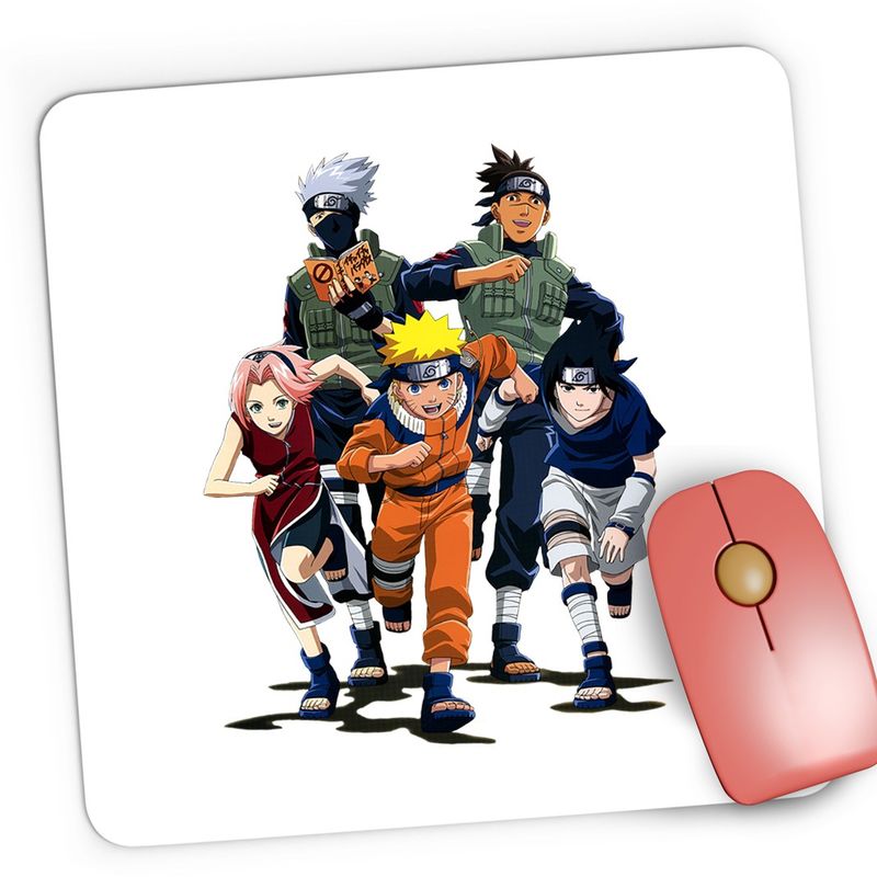PC, gaming si accesorii - Periferice PC - Mousepad - Mousepad Gaming Naruto Team Uzumaki Kakashi Anime Manga, 21x19 cm - Infinity.ro