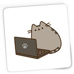 PC, gaming si accesorii - Periferice PC - Mousepad - Mousepad Gaming Pusheen Cat Laptop Meow Pisica Pussy Cute, 21x19 cm - Infinity.ro