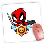PC, gaming si accesorii - Periferice PC - Mousepad - Mousepad Gaming Deadpool Brawl Stars Baby Karate, 21x19 cm - Infinity.ro