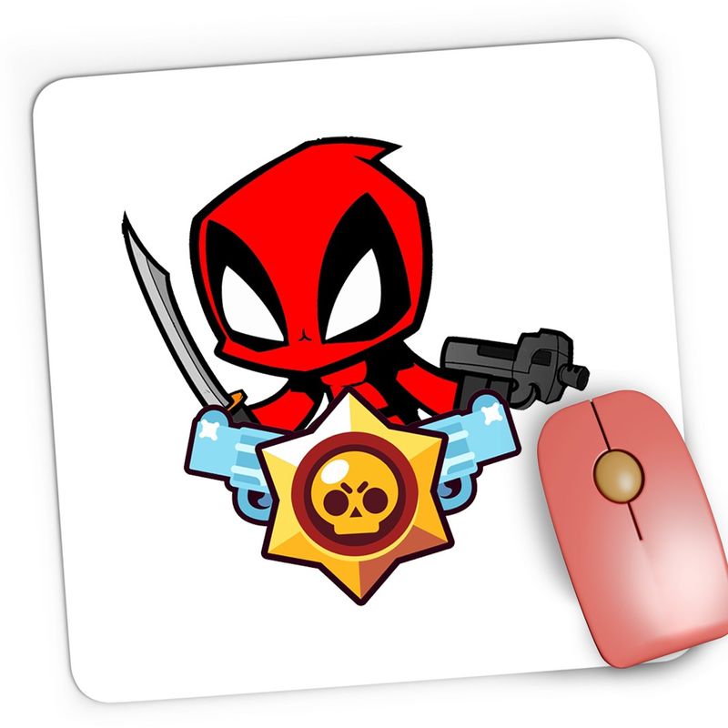 PC, gaming si accesorii - Periferice PC - Mousepad - Mousepad Gaming Deadpool Brawl Stars Baby Karate, 21x19 cm - Infinity.ro