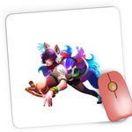PC, gaming si accesorii - Periferice PC - Mousepad - Mousepad Gaming League of Legends Ahri Nine Tailed Fox LoL, 21x19 cm - Infinity.ro