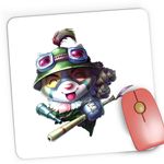 PC, gaming si accesorii - Periferice PC - Mousepad - Mousepad Gaming League of Legends Teemo Champion LoL eSports, 21x19 cm - Infinity.ro