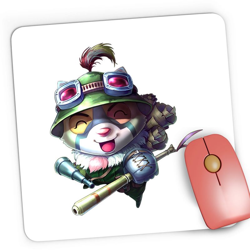 PC, gaming si accesorii - Periferice PC - Mousepad - Mousepad Gaming League of Legends Teemo Champion LoL eSports, 21x19 cm - Infinity.ro