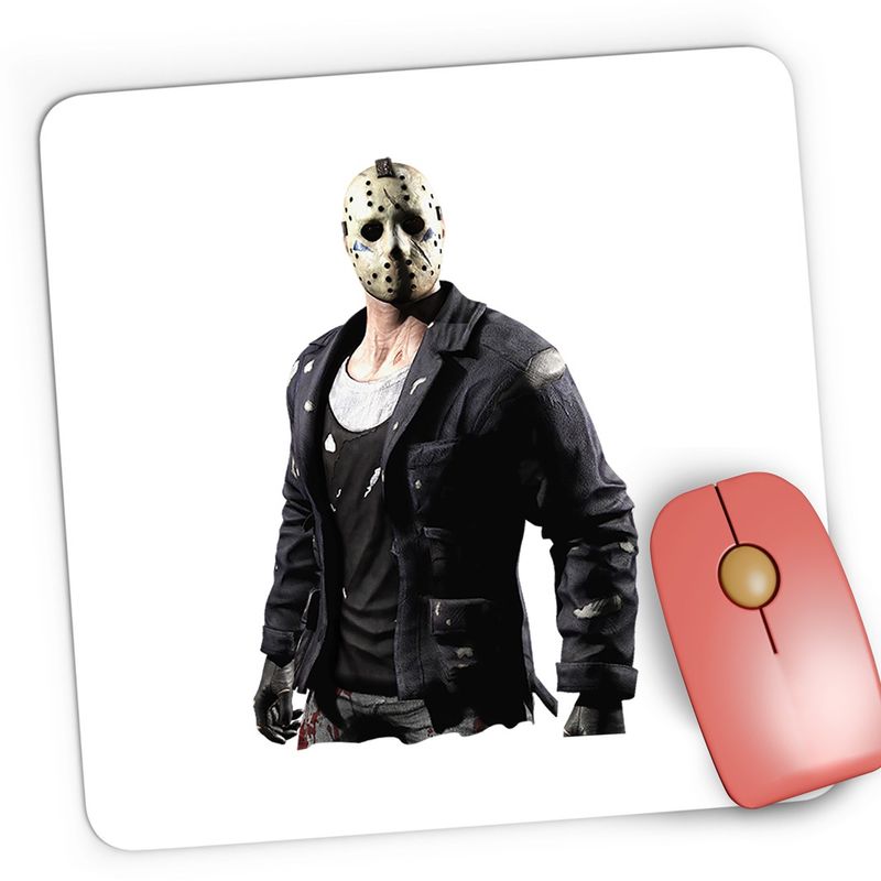PC, gaming si accesorii - Periferice PC - Mousepad - Mousepad Gaming Mortal Kombat Jason Voorhees Freddy Krueger Mask, 21x19 cm - Infinity.ro