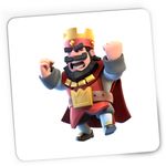 PC, gaming si accesorii - Periferice PC - Mousepad - Mousepad Gaming Red King Clash of Clans Royale, 21x19 cm - Infinity.ro