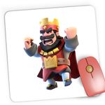 PC, gaming si accesorii - Periferice PC - Mousepad - Mousepad Gaming Red King Clash of Clans Royale, 21x19 cm - Infinity.ro
