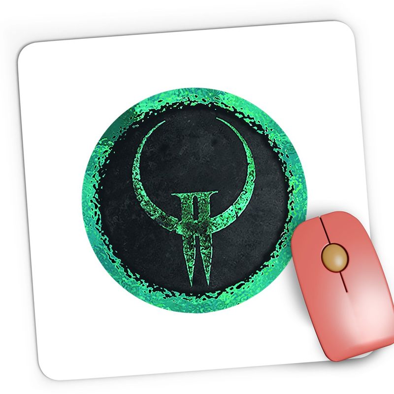 PC, gaming si accesorii - Periferice PC - Mousepad - Mousepad Gaming Quake Icon Emblema Logo, 21x19 cm - Infinity.ro