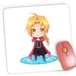 PC, gaming si accesorii - Periferice PC - Mousepad - Mousepad Gaming Edward Elric Fullmetal Alchemist Chibi Anime, 21x19 cm - Infinity.ro