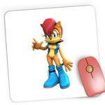 PC, gaming si accesorii - Periferice PC - Mousepad - Mousepad Gaming Sonic Princess Sally Acorn Joc Video, 21x19 cm - Infinity.ro
