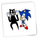 PC, gaming si accesorii - Periferice PC - Mousepad - Mousepad Gaming Cartoon Cat Sonic the Hedgehog Epic Game, 21x19 cm - Infinity.ro