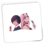 PC, gaming si accesorii - Periferice PC - Mousepad - Mousepad Gaming Darling in the FranXX Hiro Zero Two Anime, 21x19 cm - Infinity.ro