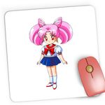 PC, gaming si accesorii - Periferice PC - Mousepad - Mousepad Gaming Sailor Moon Chibiusa Pink Bebe Girl, 21x19 cm - Infinity.ro