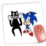 PC, gaming si accesorii - Periferice PC - Mousepad - Mousepad Gaming Cartoon Cat Sonic the Hedgehog Epic Game, 21x19 cm - Infinity.ro