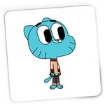 PC, gaming si accesorii - Periferice PC - Mousepad - Mousepad Gaming Gumball Motanel Desene Animate Pisic, 21x19 cm - Infinity.ro