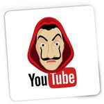 PC, gaming si accesorii - Periferice PC - Mousepad - Mousepad Gaming Casa de Papel Youtube Creator, 21x19 cm - Infinity.ro