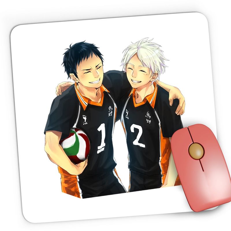 PC, gaming si accesorii - Periferice PC - Mousepad - Mousepad Gaming Haikyuu Echipa Volei Kageyama Hinata Haikyu!!, 21x19 cm - Infinity.ro