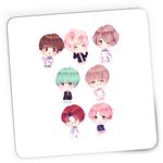 PC, gaming si accesorii - Periferice PC - Mousepad - Mousepad Gaming BTS Kpop Anime Chibi Manga, 21x19 cm - Infinity.ro